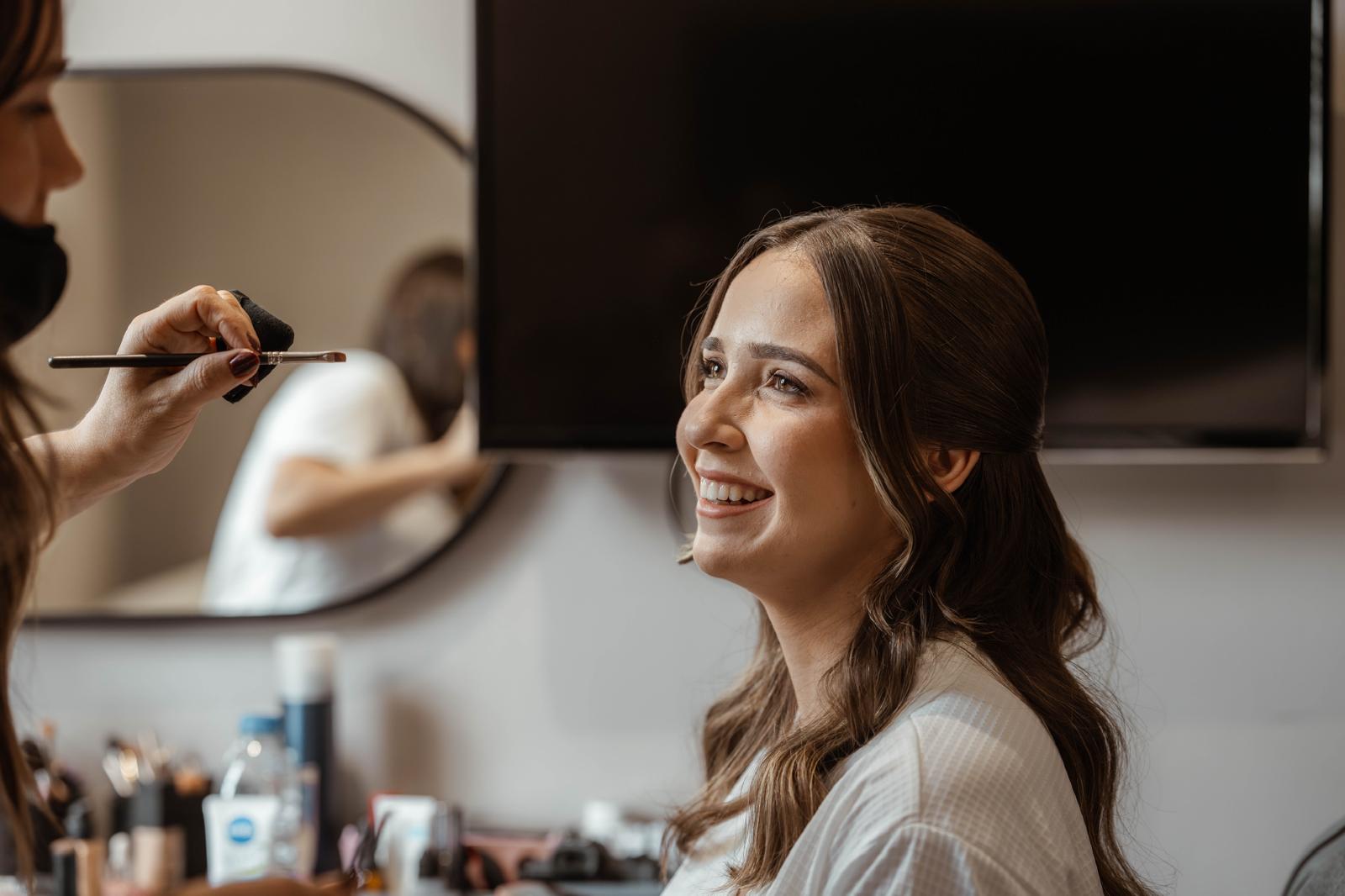 Destination wedding makeup